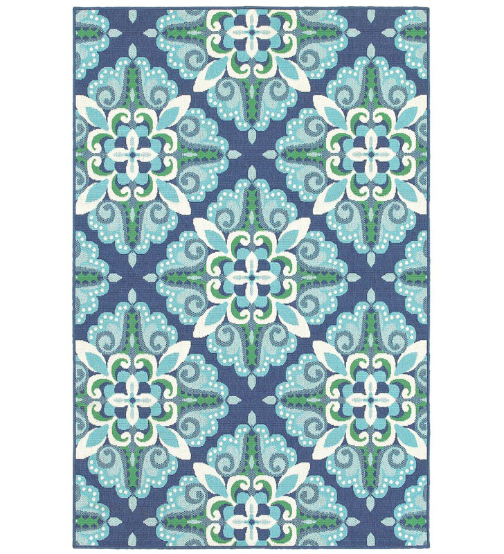 Tapis intérieur / extérieur Elspeth, Rectangle 1 pi 10 po x 2 pi 10 po