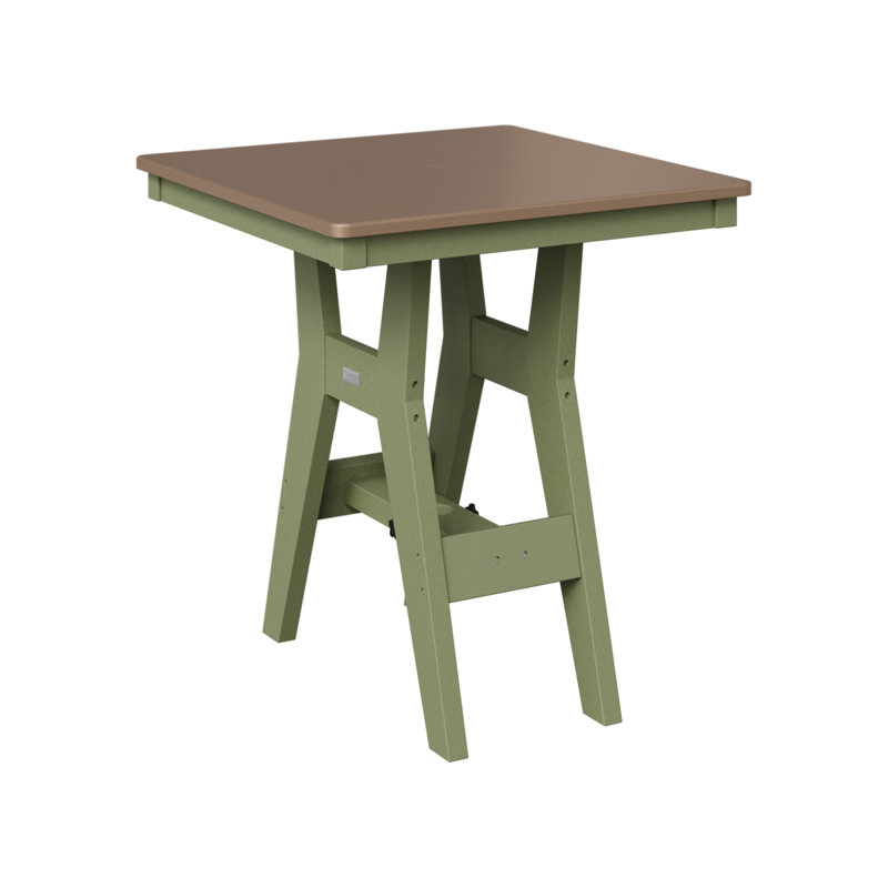 Berlin Gardens Harbor Bar Table, Hammered Top Bronze, 38.87" H x 28" W x 28" D, Sage
