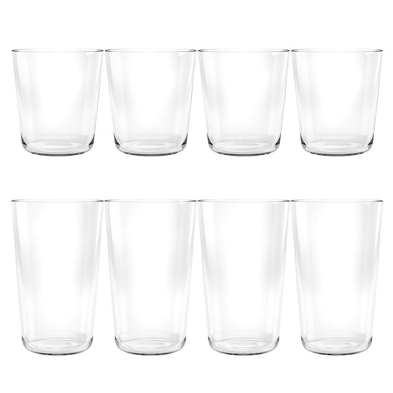 Oakdale simple 15,9 oz Dof transparent (4) et simple 21,4 oz jumbo transparent (4)