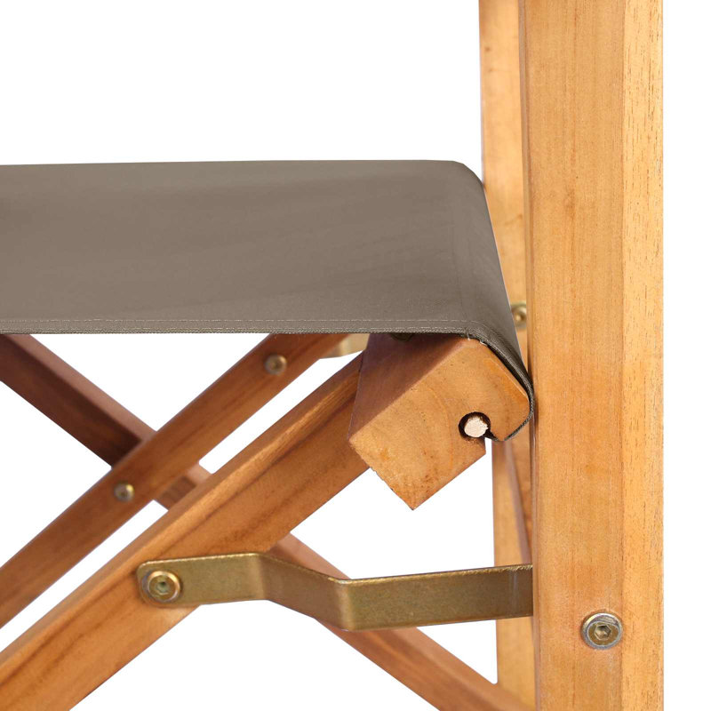 Folding Chair, Brown/Taupe