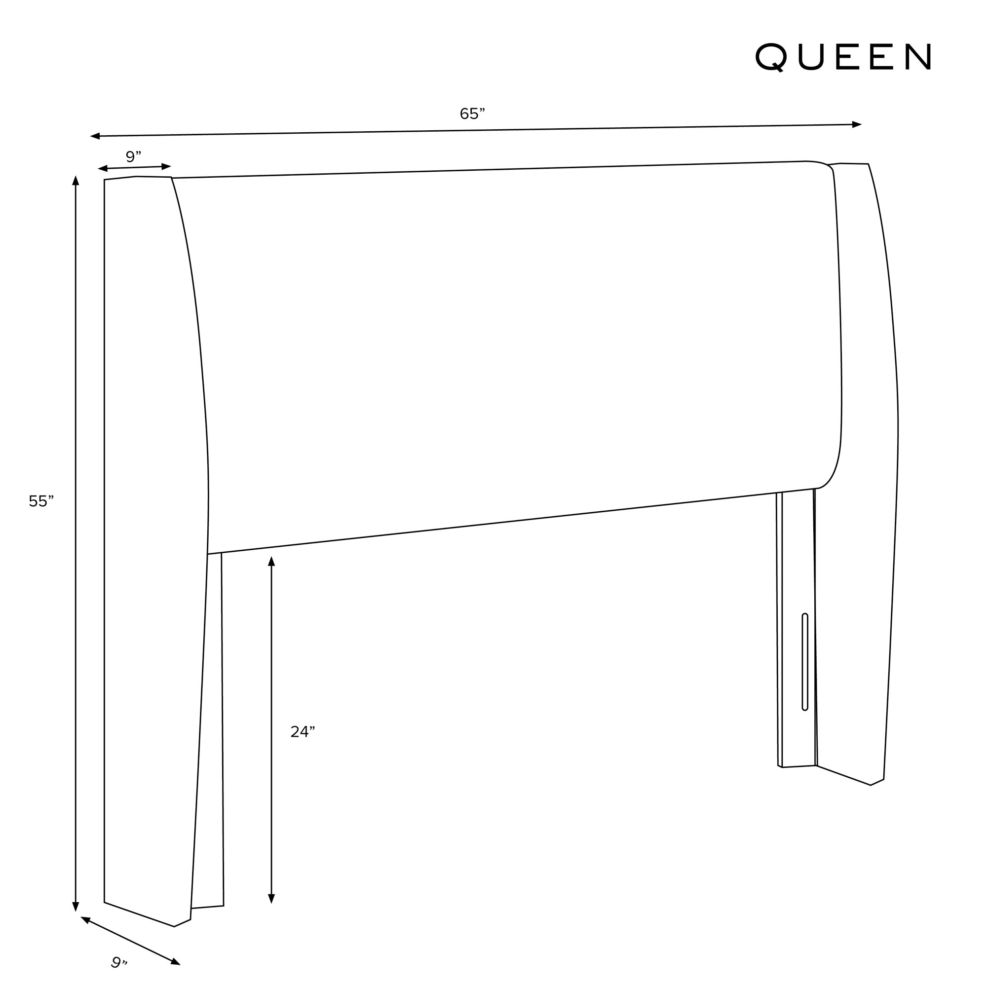 Bellfield Upholstered Headboard, Classic Berry Velvet, Queen