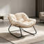 Fauteuil à bascule surdimensionné pour l'intérieur et l'extérieur avec coussin-133994969