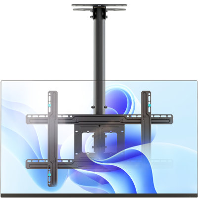 Ceiling TV Mount for 32" - 80" TV Screen, Ceiling Mounted TV Bracket up to 150 lbs, Height Adjustable TV Mount