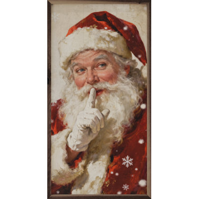 Santa Shh With Snowflakes
