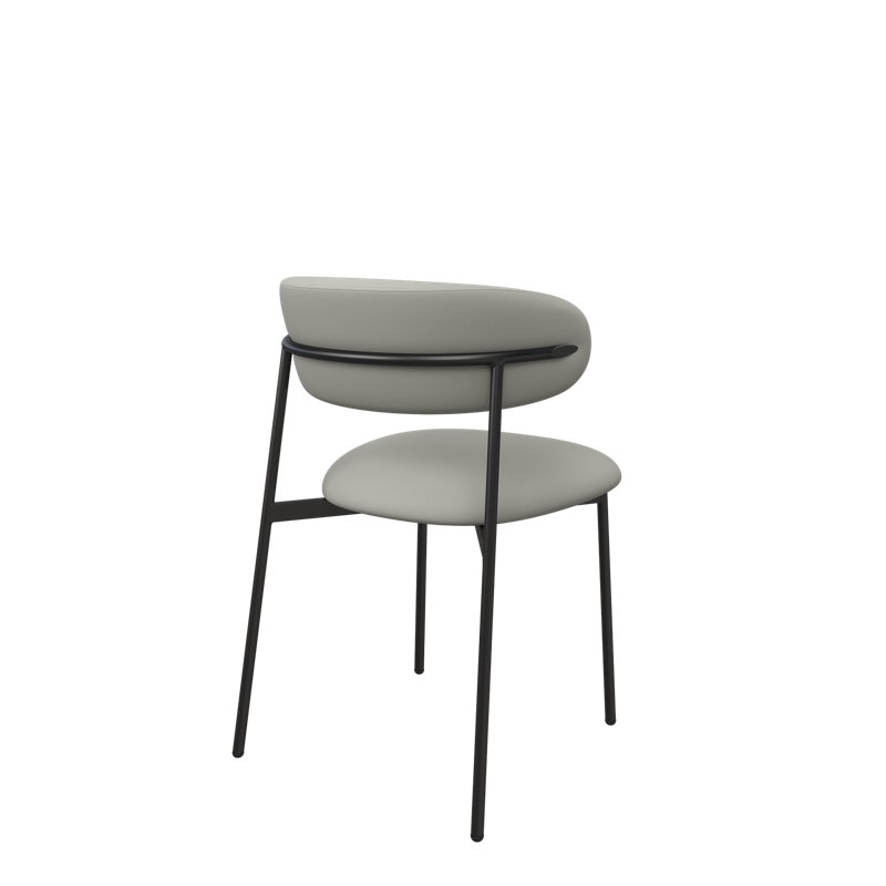 Luna Leather Dining Chair, Taupe