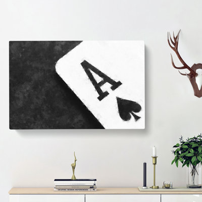 The Ace of Spades - Wrapped Canvas