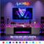 Meuble télé 70 po avec foyer électrique 36 po, 12 lumières DEL de couleur, 750 W / 1500 W pour téléviseur 80 po Max