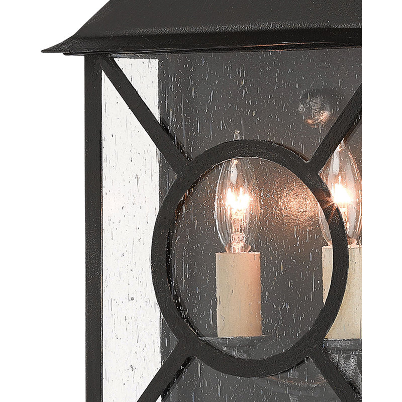 Ripley Outdoor Wall Lantern, Midnight, 15.25" H x 10.5" W x 8" D