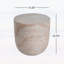 Outdoor and Indoor End Table with Elegant Travertine Finish,No assembly