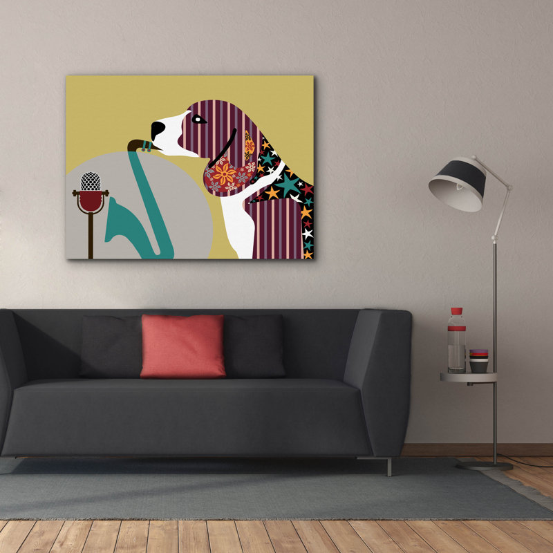 «Beagle Dog II» par Lanre Adefioyue, H 40 po x l 54 po x P 1,5 po