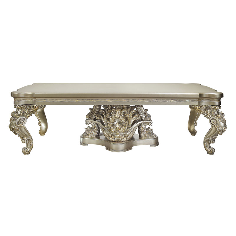 ACME Danae Dining Table, Champagne & Gold Finish