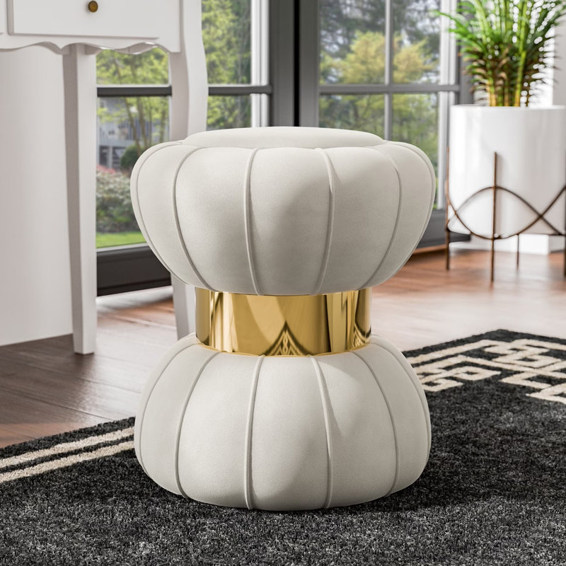 Tabouret l 15,4 po, Blanc