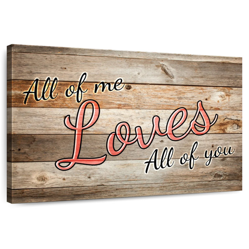 Plaque murale «All Of Me», H 16 po x l 24 po