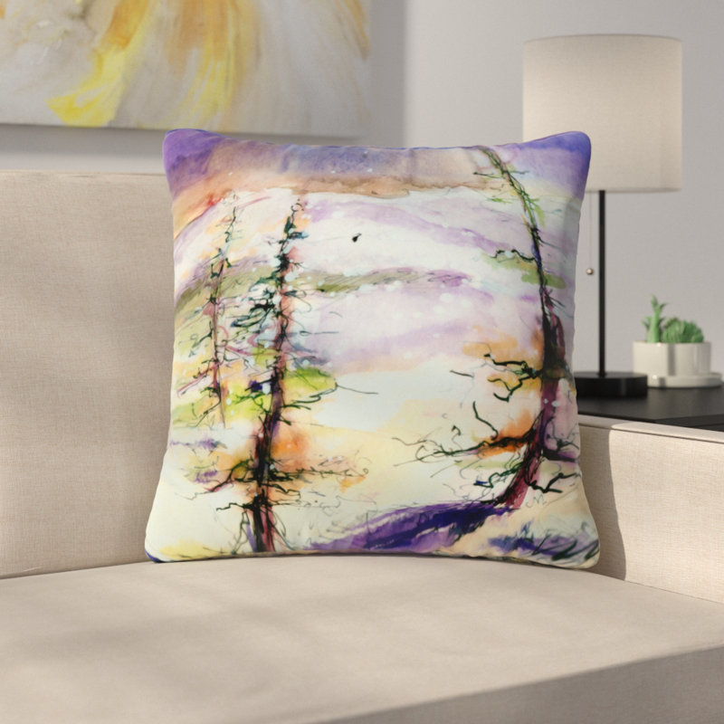 Coussin Winter Trees, 16 po x 16 po