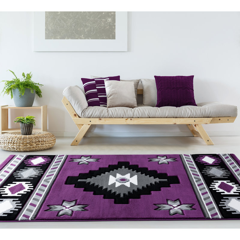 Tapis mauve Sheridan, Rectangle 1 pi 10 po x 2 pi 8 po