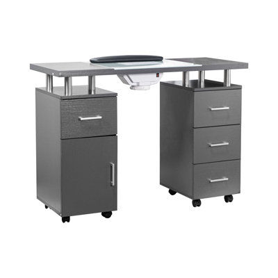 8.99'' x 20.99'' Craft Table with Wheels