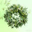 Guirlande de verdure artificielle, vigne fausse branche d'olivier pour centre de mariage, décoration murale, cuisine, manteau de cheminée, bricolage (vert)