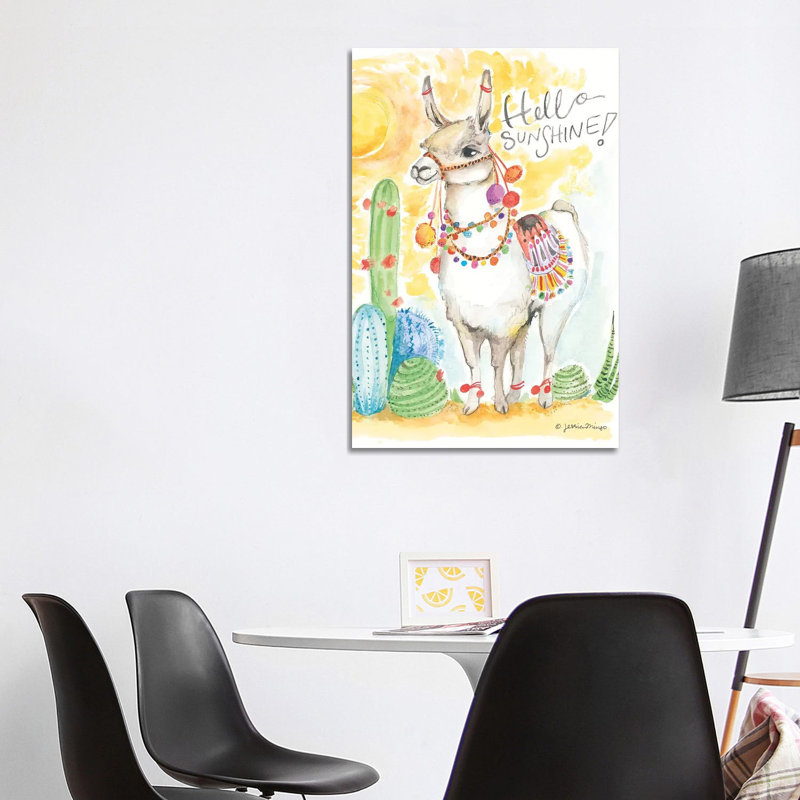 Hello Sunshine by Jessica Mingo - Wrapped Canvas Painting, 101.6 cm H x 66.04 cm W