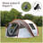 4-6 Persons White  Light  Orange Pop-Up Boat Tent