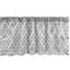 Ensemble de 2 cantonnières abstraites Ambesonne Triskele Art blanc et gris anthracite