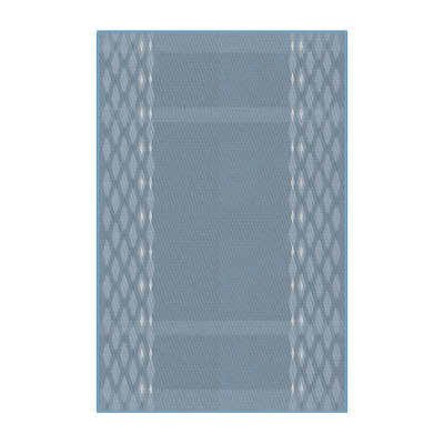 Gris Riedel/Tapis décoratif bleu clair