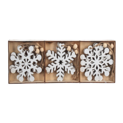 Ganz Holiday Snowflake Ornaments, 9 Piece Set