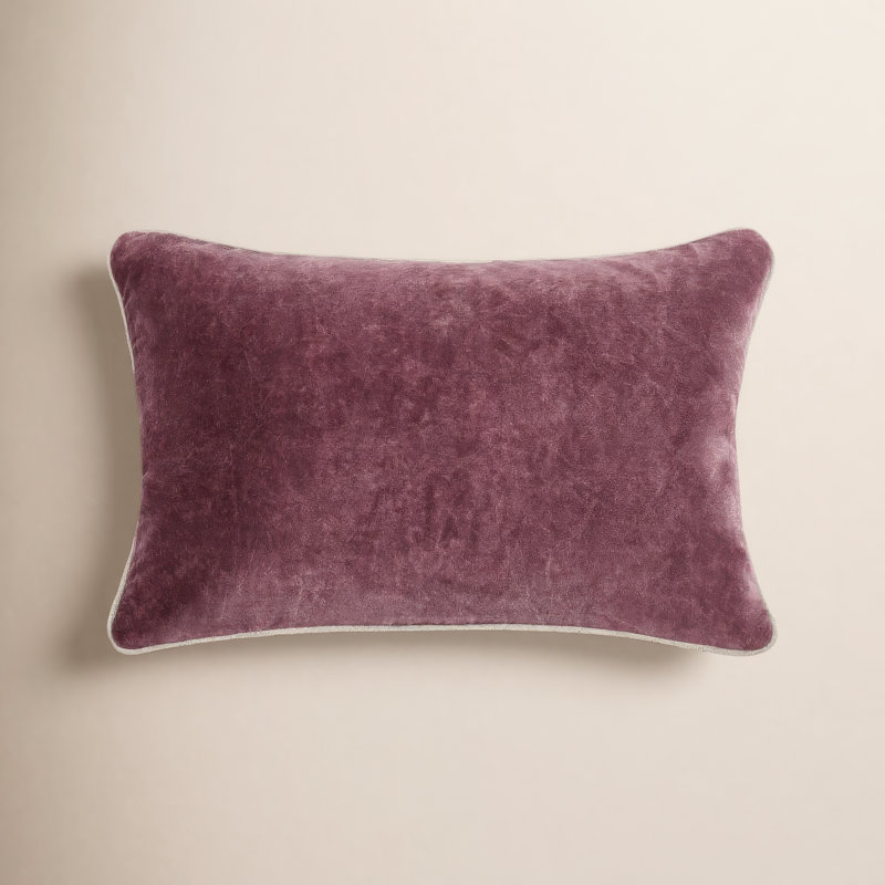 Goodall Reversible Throw Pillow, Sangria Red, Rectangle 14"H x 20"W