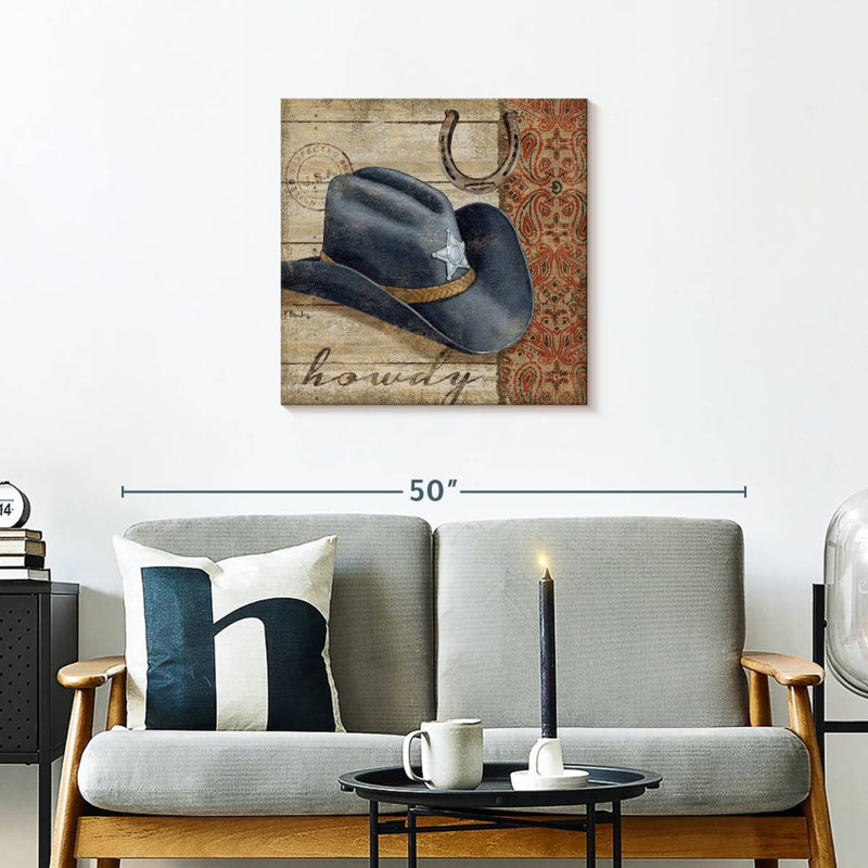 Wild West Hats I, 24" H x 24" W