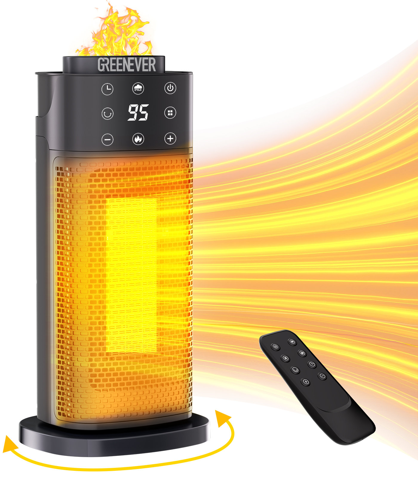 GREENEVER Space Heater Indoor With Humidifier PTC Electric Heaters With GREENEVER Space Heater Indoor With Humidifier PTC Electric Heaters With