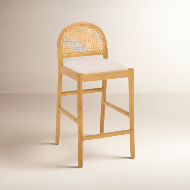 Alessandra Counter Stool, Natura/Boucle
