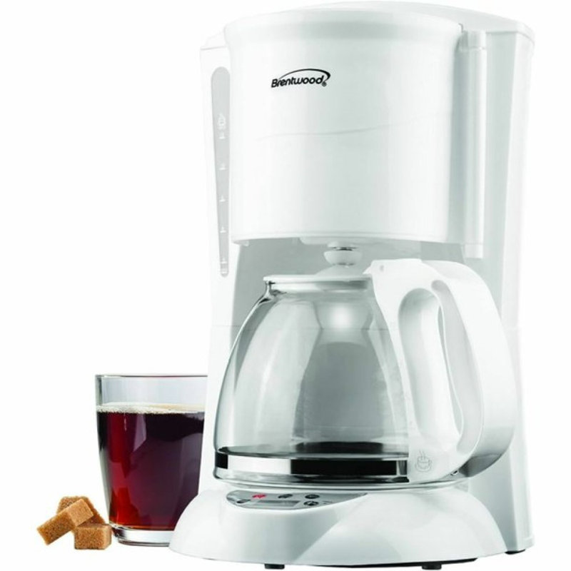 Brentwood 12-cup Digital Coffee Maker In White