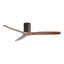 TurboFlow 52 in.  3 brown blades, short brown housing ceiling fan with light