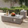 Joycie 12.6’’ H x 42’’ W Metal Propane Outdoor Gas Fire Pit Table