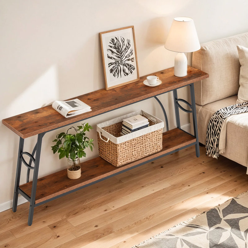 70.9" Console Table, Brown