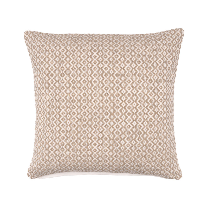 Ensemble de 2 coussins carrés 100% coton Breanna, Gris, Polyester/ bourre en polyester