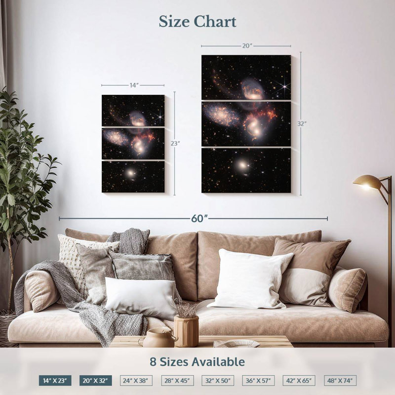 Oberle James Webb's Stephan's Quintet, 32" H x 20" W