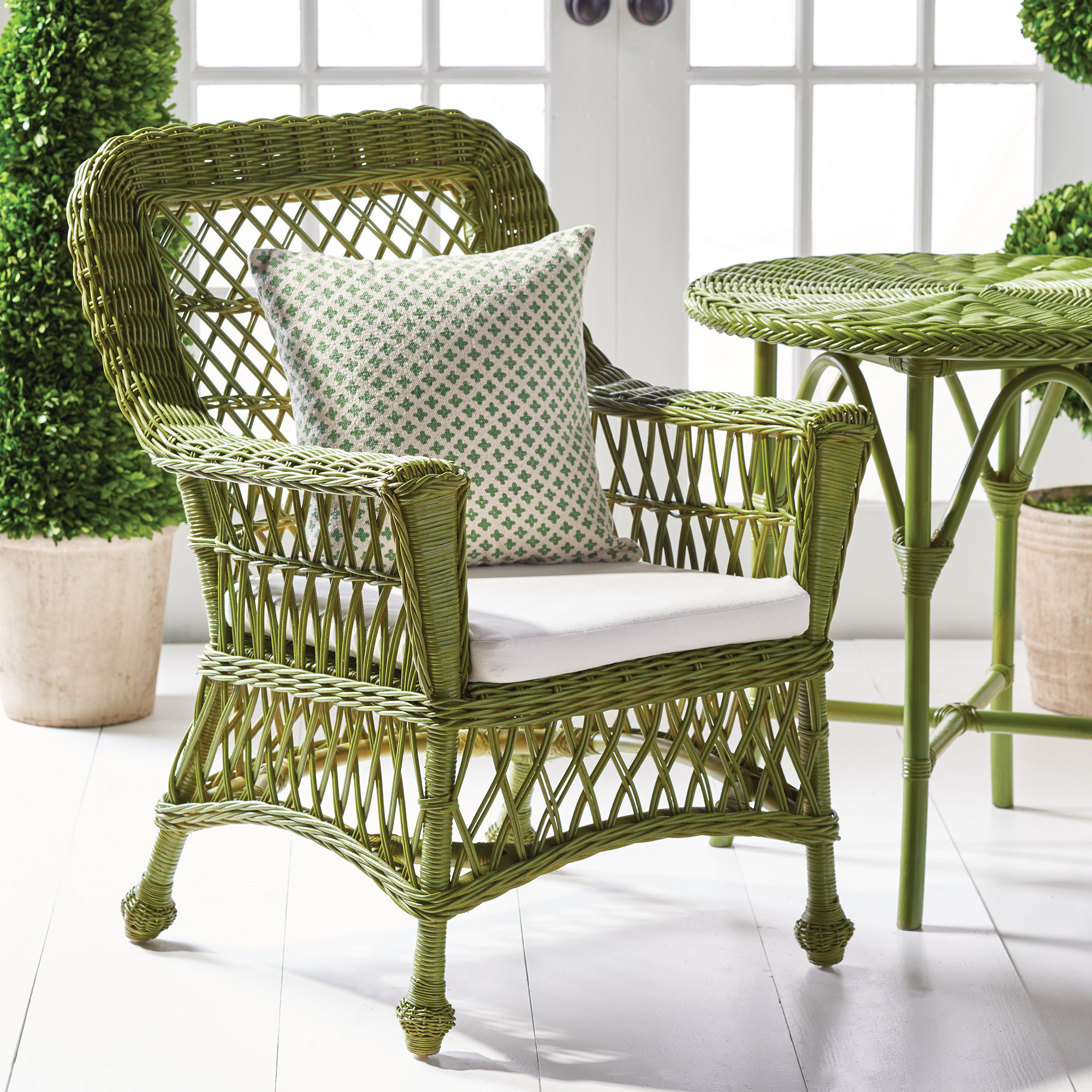 Outdoor Lounge Chair, Green