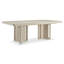 Asana 106 " with Solid Wood Base Dining Table
