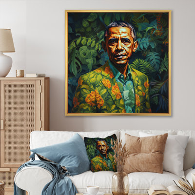 Obama Miami Vibes II On Canvas Print