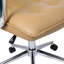Chaise de bureau en similicuir avec base en métal Gabriel-23821313-23033060
