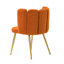 Chaise d'appoint en velours l 23,6 po avec dossier capitonné Yorba-1787568714