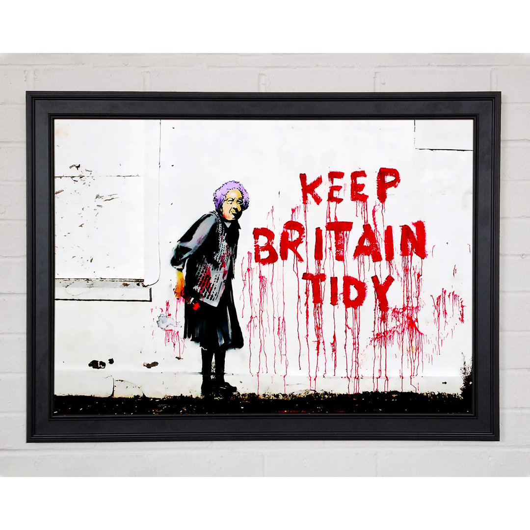 Keep Britain Tidy Gerahmter Druck