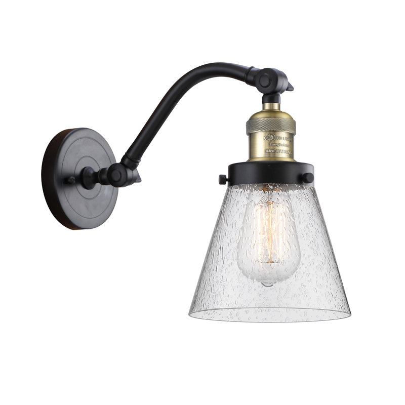 Pelkey Armed Sconce, Black Antique Brass