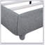 Lit plateforme tapissier avec tissu épais, structure solide et design courbé élégant-937609073-937609074