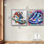 Vibrant Sneaker Energy Canvas Print Urban Sneaker Wall Art Set by Art Remedy, Black Frame, 12 x 12-1365736316-1365736304
