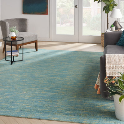 Nourison Essentials Blue/Green Area Rug