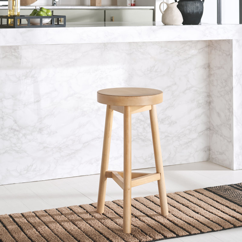 Severine Solid Wood 25.60'' Counter Stool