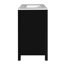 Ensemble de meuble-lavabo 36 po avec lavabo en céramique, armoire de rangement en bois massif, ensemble de meuble-lavabo autoportant avec 4 tiroirs et portes à fermeture douce