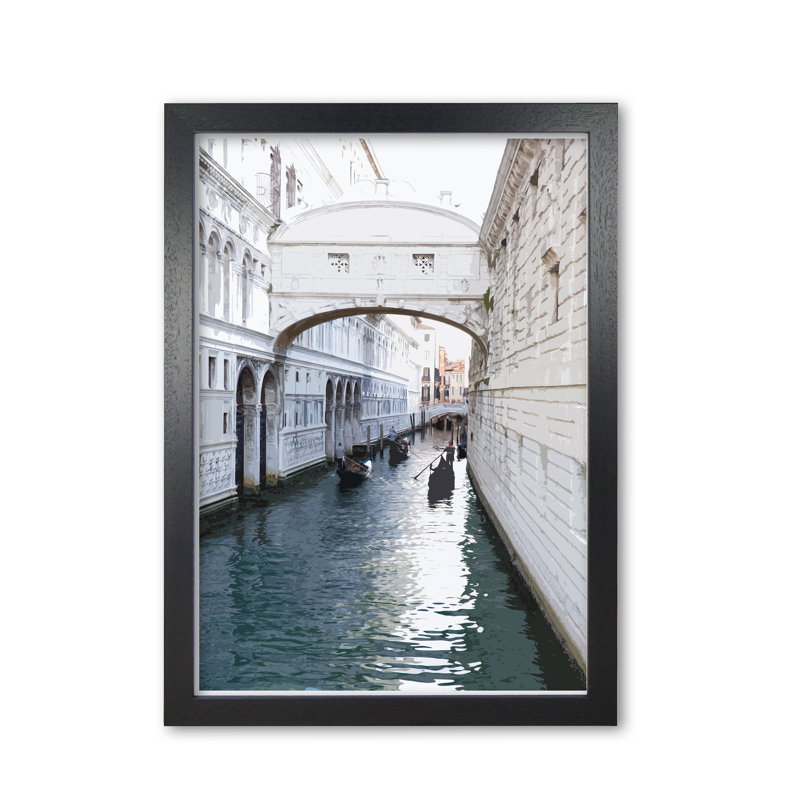 Venice Portrait 1 - Print, 30 cm H x 21 cm W x 5 cm D, Black Grain Frame