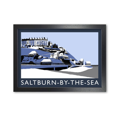 Saltburn-By-The-Sea In Snow by Richard O'Neill - Single Picture Frame Print
